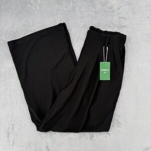 Halara High Waisted Pocket Wide Leg Cool Touch Casual Pants Black Size M Tall